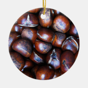 Chestnut Julgransprydnad Keramik