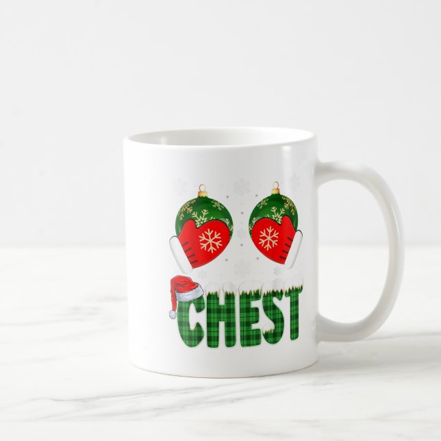 Chestnut Matching Family Funny Chest Nöt Christm Kaffemugg (Höger)