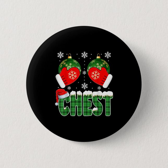 Chestnut Matching Family Funny Chest Nöt Christm Knapp (Framsida)