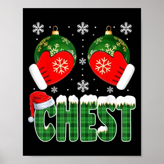 Chestnut Matching Family Funny Chest Nöt Christm Poster (Framsidan)