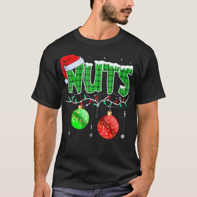Chestnut Matching Family Funny Chest Nöt Christm T Shirt (Framsida)