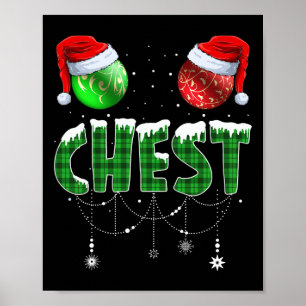 Chestnut Matching Family Roligt Chest Nöt jul Poster