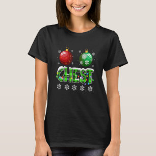 Chestnut Matching Par jul Ljus Nöt T Shirt