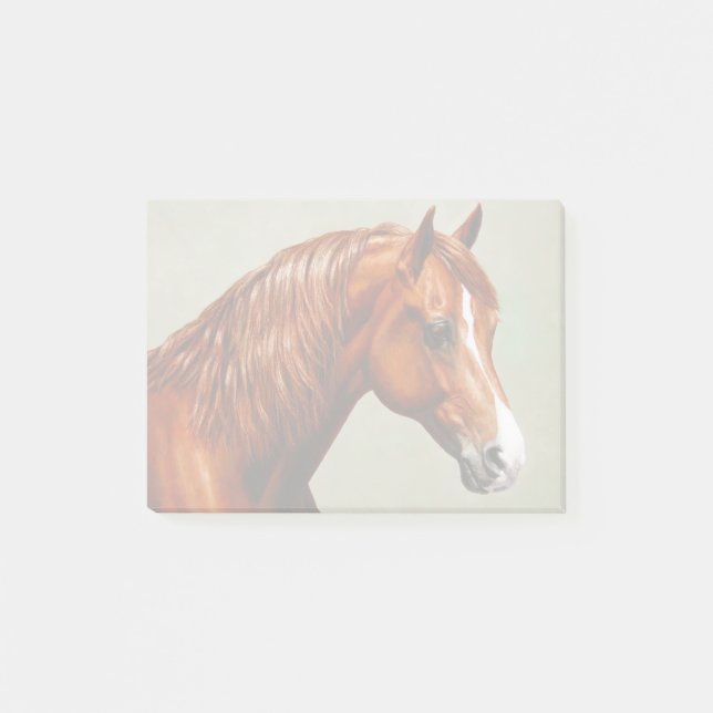 Chestnut Morgan Horse Post-it Block (Framsida)