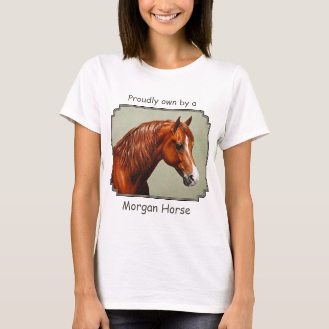 Chestnut Morgan Horse T-shirt (Framsida)