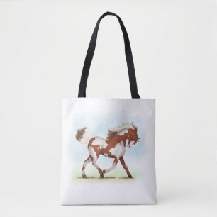 Chestnut Overo Skewbald Horse Tygkasse