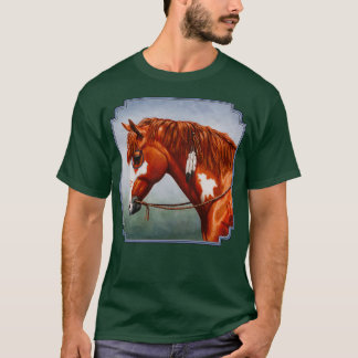 Chestnut Pinto Native American Krig Horse 1 T Shirt