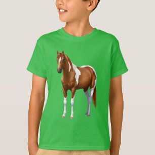 Chestnut Pinto Sorrel Paint Horse Stallion T Shirt