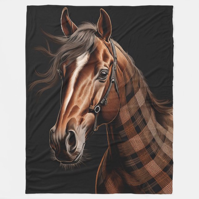 Chestnut Play Horse Fleecefilt (Framsidan)