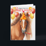 Chestnut Red Mane Horse Funny Birthday Kort<br><div class="desc">Den vackra hästen med fullavlad stil har en jordgubbsblond eller röd mane och underbara kastanjer eller jackar färgning på den här roligtens födelsedagskort för hästälskaren i ditt liv.</div>
