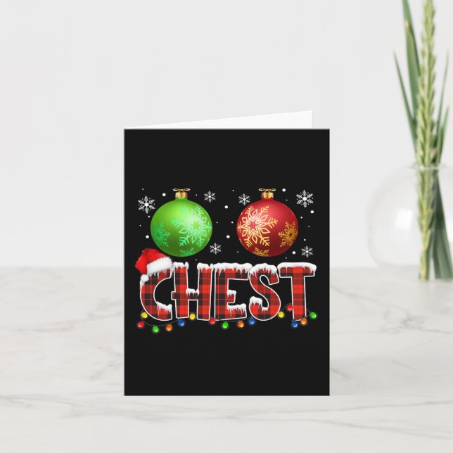 Chestnut Roligt Matching Par jul Ljus Nu Kort (Framsida)