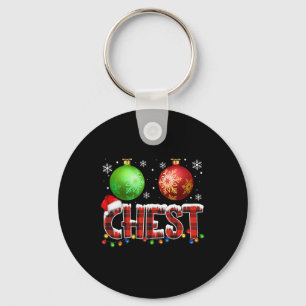 Chestnut Roligt Matching Par jul Ljus Nu Nyckelring