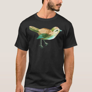 Chestnut Songbird Blommigt on Sage Grönt T Shirt