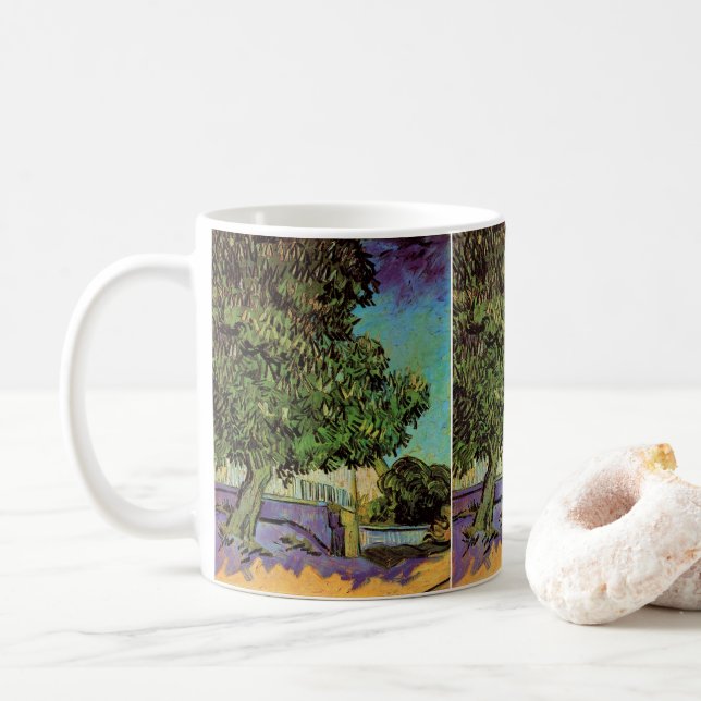 Chestnut Träd i Blommar av Vincent van Gogh Kaffemugg (Med munk)