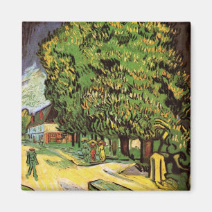 Chestnut Träd i Blommar av Vincent van Gogh Magnet