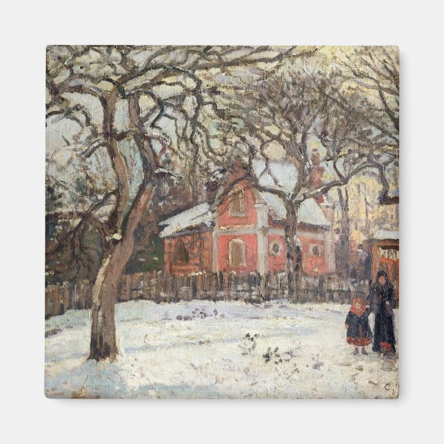 Chestnut Träd vid Louveciennes, c.1871-2 Magnet (Framsidan)