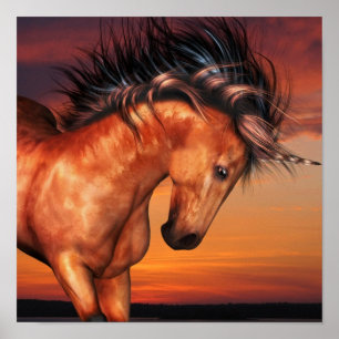 Chestnut Unicorn Poster
