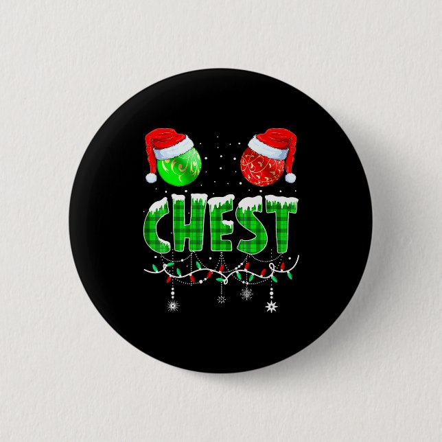 Chestnuts Matching Family Funny Chest Nuts Christm Knapp (Framsida)
