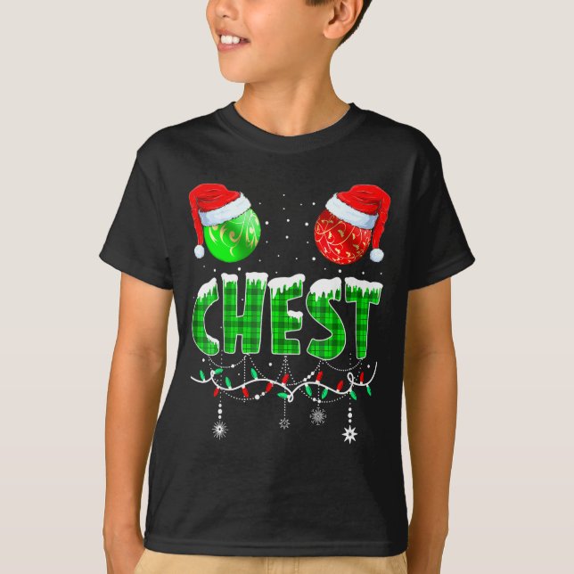 Chestnuts Matching Family Funny Chest Nuts Christm T Shirt (Framsida)