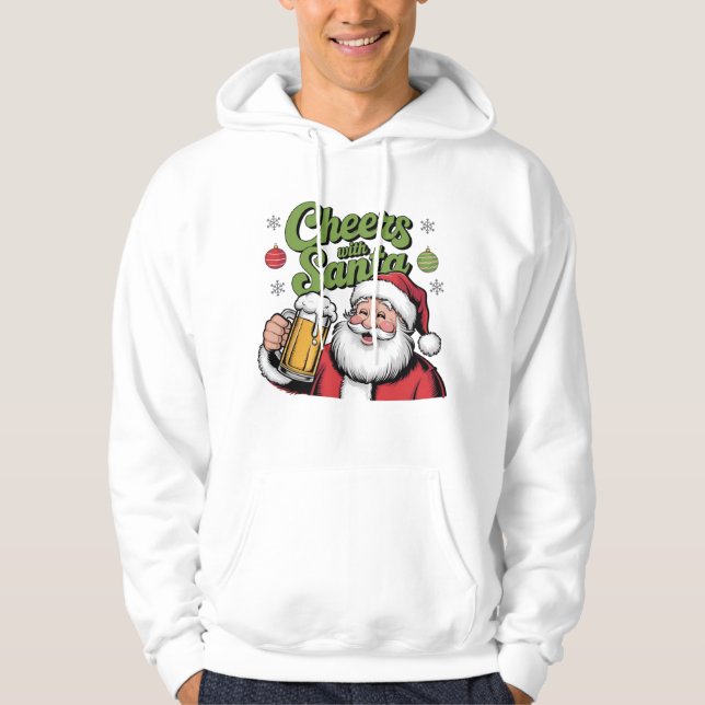 chestrar med den snygga julklacksdesignen hoodie (Framsida)