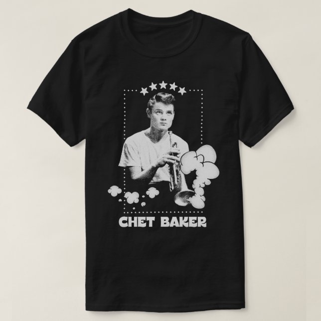 Chet Baker Jazz Music Original Design T Shirt (Design framsida)
