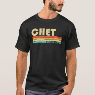 CHET Namn Personlig Funny Retro Vintage Birthda T Shirt