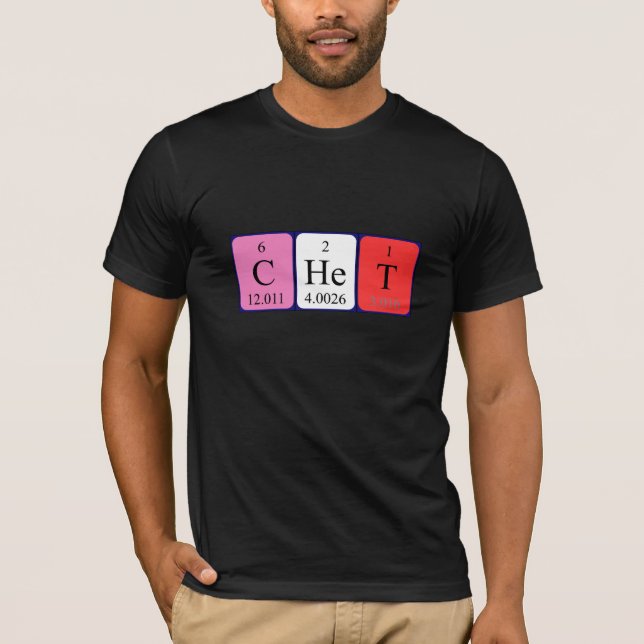 Chet Periodisk skjorta bord namn Tee Shirt (Framsida)