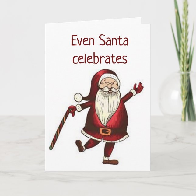 CHETER TILL DIG **GOTT NYTT ÅR** från JULTOMTEN Helgkort (Framsida)