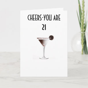 CHETER TILL DIN 21:a BIRTHDAG Kort