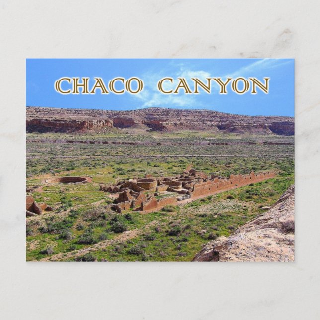 Chetro Ketl i Chaco Canyon, New mexico Vykort (Framsida)