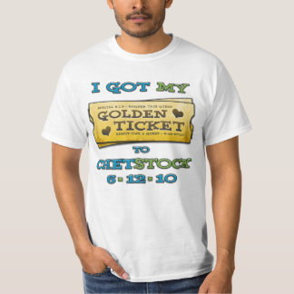 Chetstock - guld- biljettT-tröja Tee Shirt