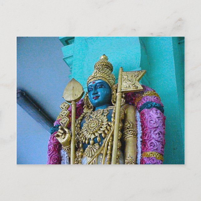 Chettiar Hindu Temple, Hindu guddess gudinna Vykort (Framsida)