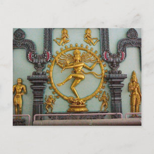Chettiar Hindu Temple, Statue of Shiva Vykort