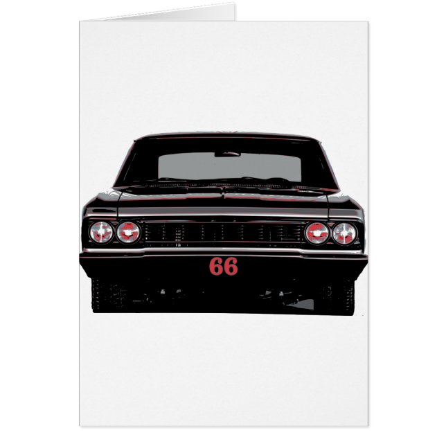 Chevelle 1966 hälsningskort (Framsidan)