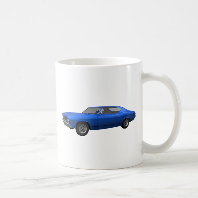 Chevelle 1968 SS: Blåttfullföljande Kaffemugg (Höger)