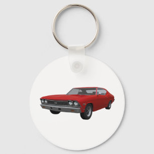 Chevelle 1968 SS: Rött fullföljande Nyckelring