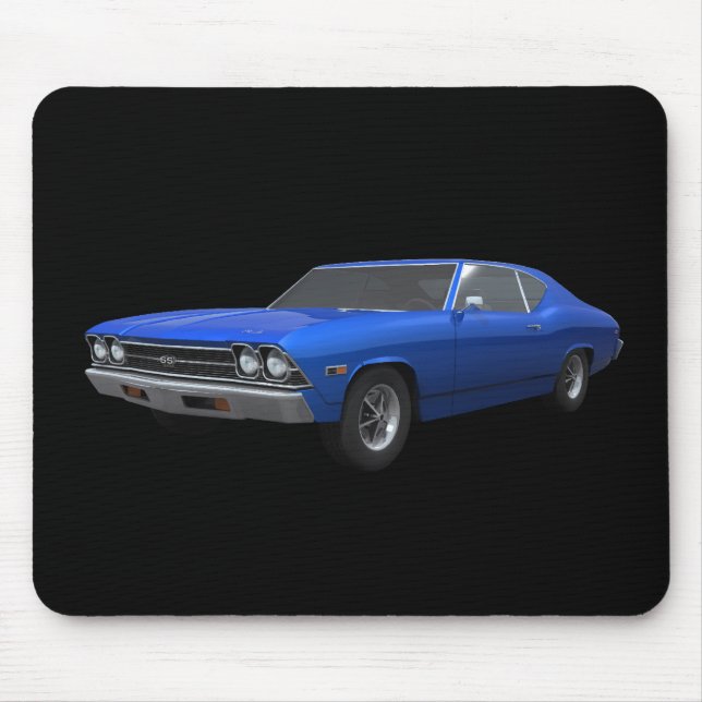 Chevelle 1969 SS: Blåttfullföljande: Mousepad Musmatta (Framsidan)