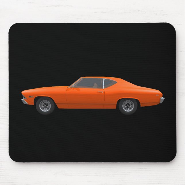 Chevelle 1969 SS: Orange fullföljande: Mousepad Musmatta (Framsidan)
