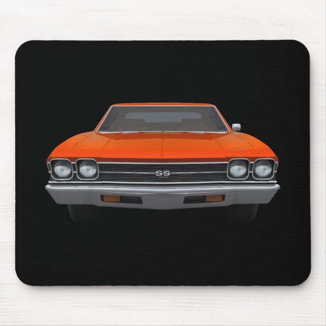 Chevelle 1969 SS: Orange fullföljande: Mousepad Musmatta (Framsidan)