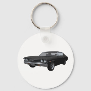 Chevelle 1969 SS: Svart fullföljande Nyckelring