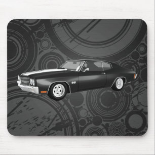 Chevelle 1970 SS: Svart fullföljande: Mousepad Musmatta