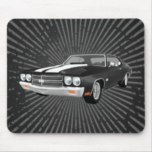 Chevelle 1970 SS: Svart fullföljande: Mousepad Musmatta