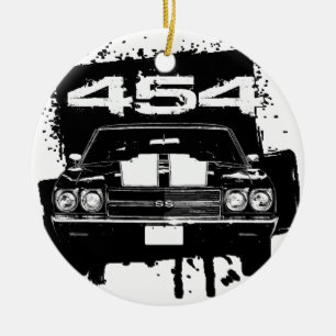 Chevelle 454 julgransprydnad keramik