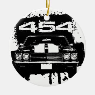 Chevelle 454 julgransprydnad keramik