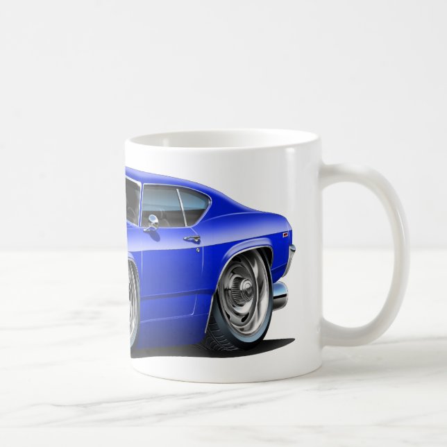 Chevelle blåsvart bil 1968-69 kaffemugg (Höger)