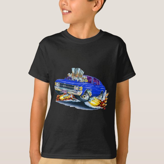 Chevelle blåttbil 1971-72 t-shirt (Framsida)