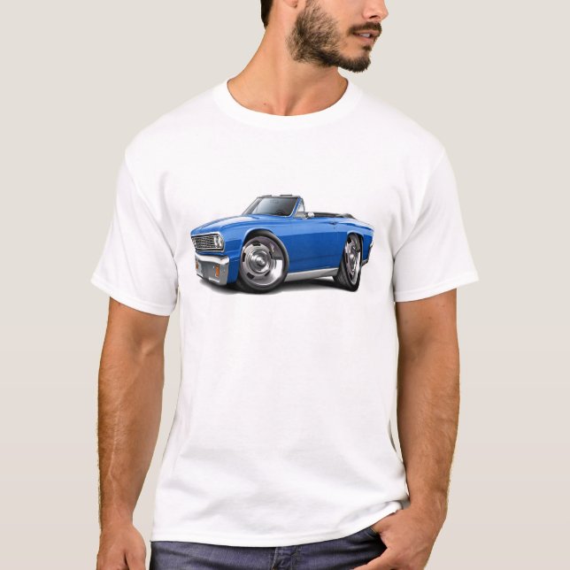 Chevelle blåttcabriolet 1964 t-shirt (Framsida)