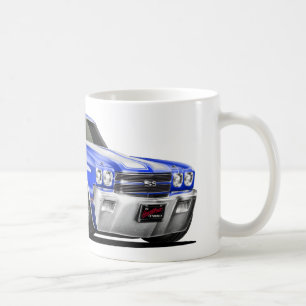 Chevelle blåvit bil 1970 kaffemugg