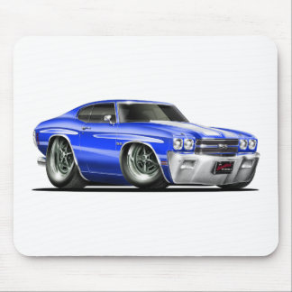 Chevelle blåvit bil 1970 musmatta