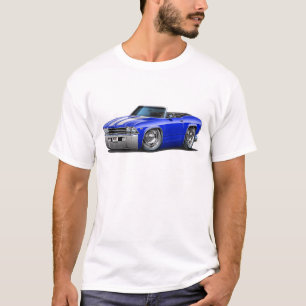 Chevelle blåvit cabriolet 1969 t shirt